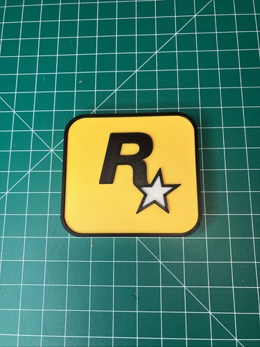 Printed rockstar games logo - printed,