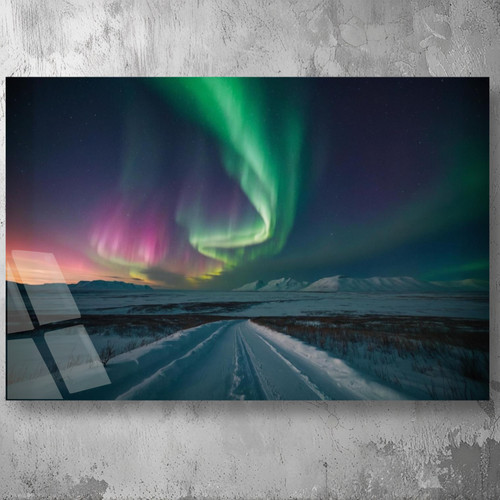 Painting northern lights - northern,